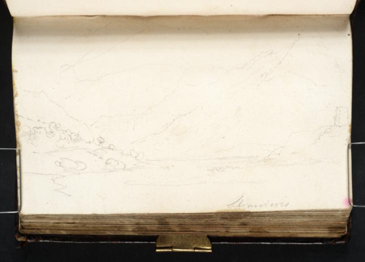 Joseph Mallord William Turner, ‘Lake Llanberis with Dolbadarn Castle’ 1799
