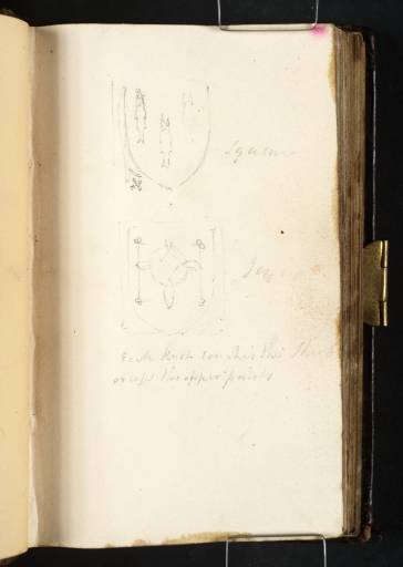 Joseph Mallord William Turner, ‘Two Studies of Armorial Devices’ 1799
