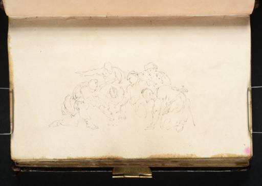 Joseph Mallord William Turner, ‘A Group of Crouching Male Figures ?Playing Dice’ 1799