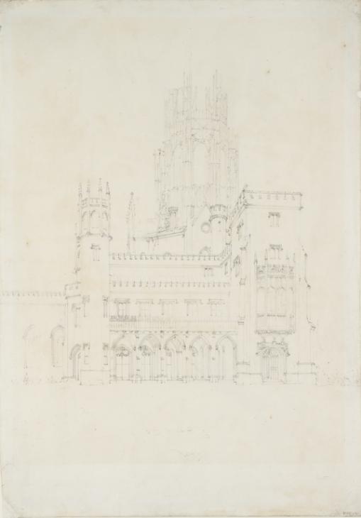 Joseph Mallord William Turner, ‘Fonthill: Near View of the South Front of the Abbey from the Lawn’ 1799