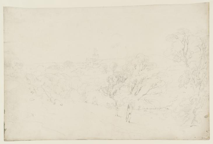 Joseph Mallord William Turner, ‘Fonthill: Distant View of the Abbey from the South-East’ 1799