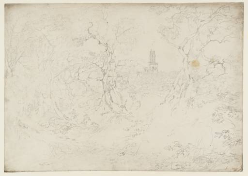 Joseph Mallord William Turner, ‘Fonthill Abbey Seen from the South through Trees’ 1799