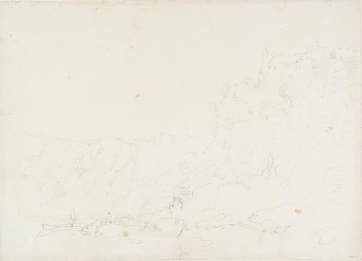 Joseph Mallord William Turner, ‘Schaffhausen: The Fall Seen from Below on the South Shore’ 1802