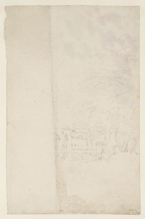 Joseph Mallord William Turner, ‘Cassiobury: The East Front of the House Seen from the North-East’ 1807