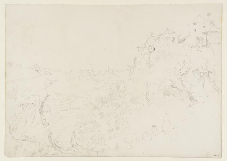 Joseph Mallord William Turner, ‘Schaffhausen: Looking down on the Fall from the Woods on the Left (South) Bank’ 1802