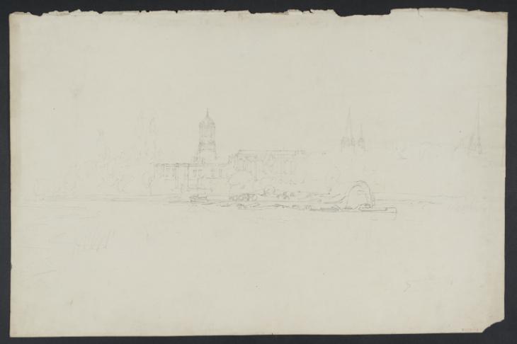 Joseph Mallord William Turner, ‘Oxford: Christ Church, from the River’ ?1799