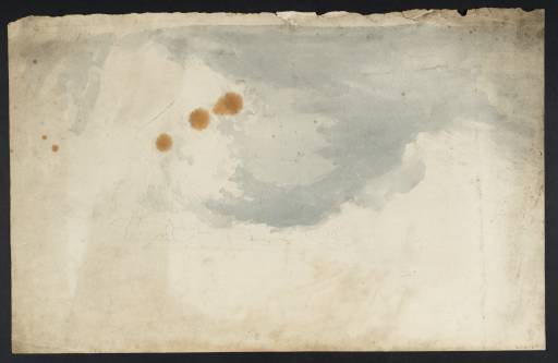 Joseph Mallord William Turner, ‘Buildings Seen beyond Water, with Storm Clouds Above’ ?1799
