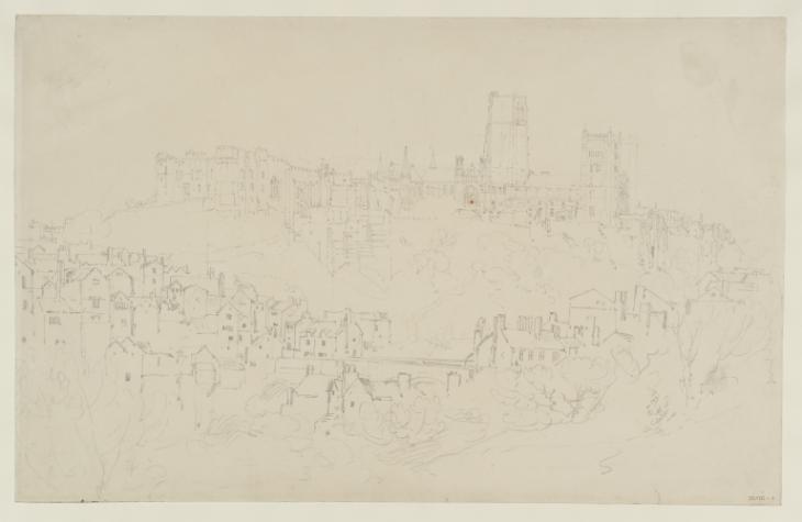 Joseph Mallord William Turner, ‘Durham, with the Castle and the Cathedral seen from above Framwellgate Bridge’ 1801