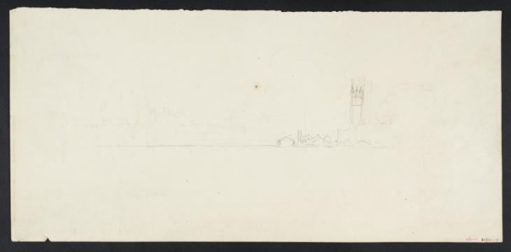 Joseph Mallord William Turner, ‘Oxford: ?Magdalen Tower with Other Buildings and Trees’ ?1799