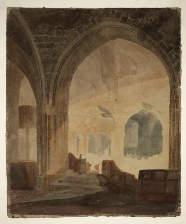 Joseph Mallord William Turner, ‘The Interior of New Shoreham Church’ c.1798