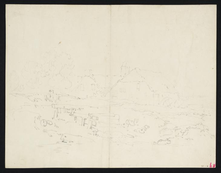 Joseph Mallord William Turner, ‘A Watermill beyond a Footbridge’ 1797-8