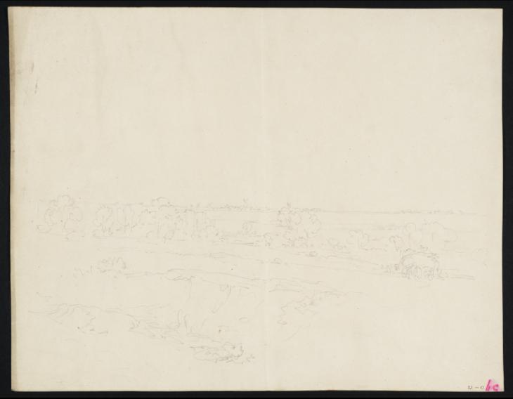 Joseph Mallord William Turner, ‘A Broad, Flat Landscape with a Distant Town’ 1797-8