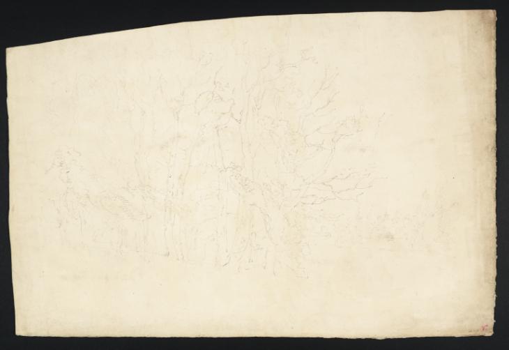 Joseph Mallord William Turner, ‘Harewood: A Stand of Trees in the Park, with a Distant Tower’ 1797