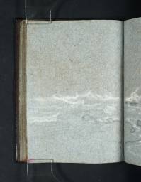 Breaking Waves Seen from the Shore, Joseph Mallord William Turner, 1801, Chalk and graphite on paper