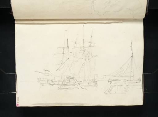 Joseph Mallord William Turner, ‘A Group of Ships with Half-Lowered Sails’ 1801
