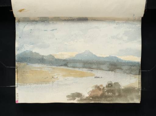 Joseph Mallord William Turner, ‘View over the Bend of a River, with Distant Hills: ?The Tees with the Cleveland Hills’ 1801