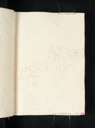 Durham: The Castle Seen from the Opposite Bank of the River, Joseph Mallord William Turner, 1801, Graphite on paper