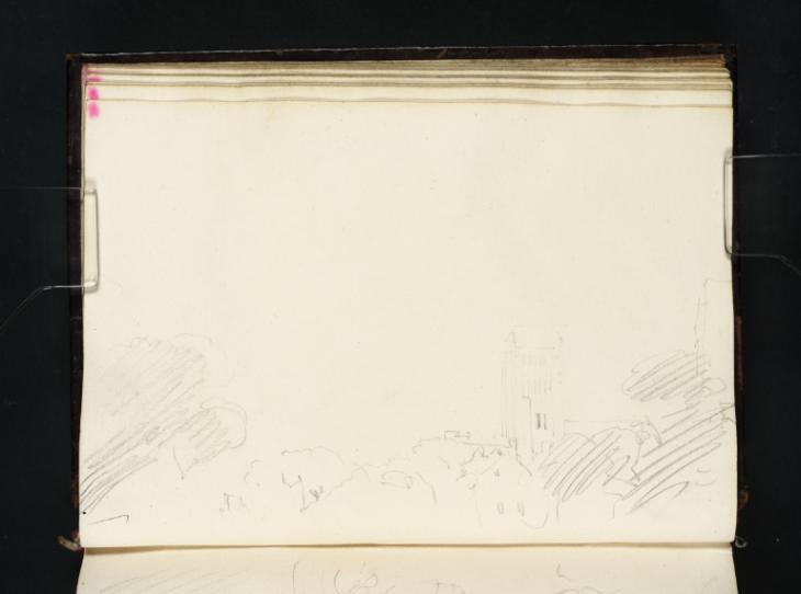 Joseph Mallord William Turner, ‘Durham: The West End of the Cathedral Seen from the South beyond Trees’ 1801