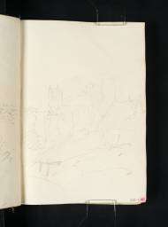 Durham from the South, with the River in the Foreground, Joseph Mallord William Turner, 1801, Graphite on paper