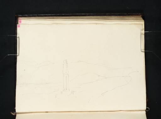 Joseph Mallord William Turner, ‘A Stone Pillar (?or Broken Cross), with Distant Hills’ 1801