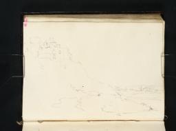 Norham Castle from Below: Looking South, Joseph Mallord William Turner, 1801, Graphite on paper