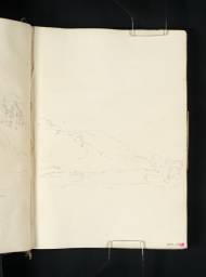 Norham: The Castle Seen from the Opposite Bank of the Tweed, Looking South, Joseph Mallord William Turner, 1801, Graphite on paper