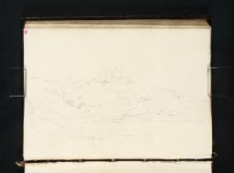 Norham: The Castle Seen from the Right Bank of the Tweed, Looking South West, Joseph Mallord William Turner, 1801, Graphite on paper