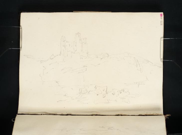 Joseph Mallord William Turner, ‘Norham: the Castle seen from the River, with Cows in the Foreground’ 1801