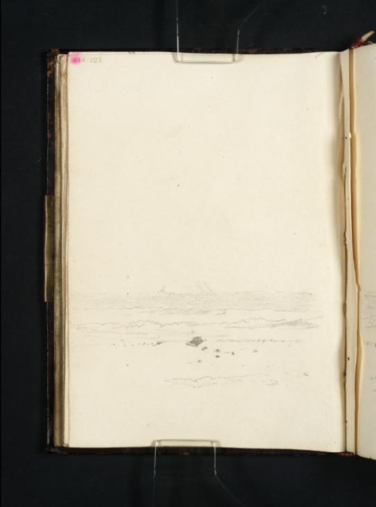 Joseph Mallord William Turner, ‘View Looking out to Sea, with a Headland at the Right and a Distant Vessel’ 1801