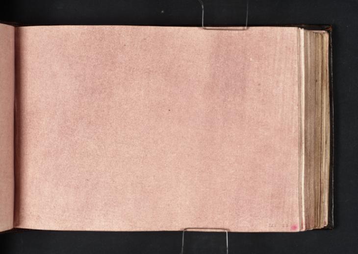 Joseph Mallord William Turner, ‘Blank’ 1801 (Blank right-hand page of sketchbook)