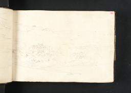Rievaulx: General View of the Valley from the West, with the Terrace Beyond, Joseph Mallord William Turner, 1801, Graphite on paper