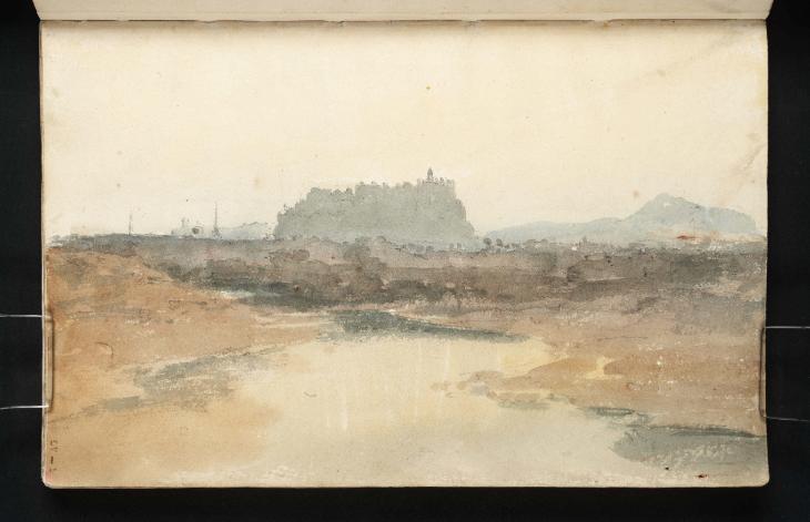 Joseph Mallord William Turner, ‘Distant View of Edinburgh Castle from the Water of Leith’ 1801