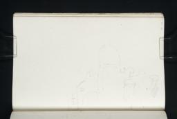 The Ruins of Roslin Castle above a Wooded Glen, Joseph Mallord William Turner, 1801, Graphite on paper