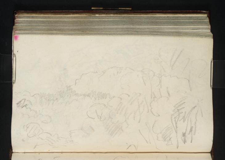 Joseph Mallord William Turner, ‘The Rim of a Waterfall, with Woods and Distant Mountains’ 1801