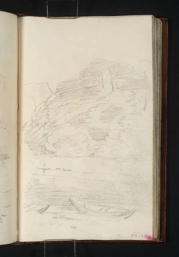 Joseph Mallord William Turner, ‘The Tay above Dunkeld, with Two Small Boats on a Beach, and Craigie Barns Beyond’ 1801