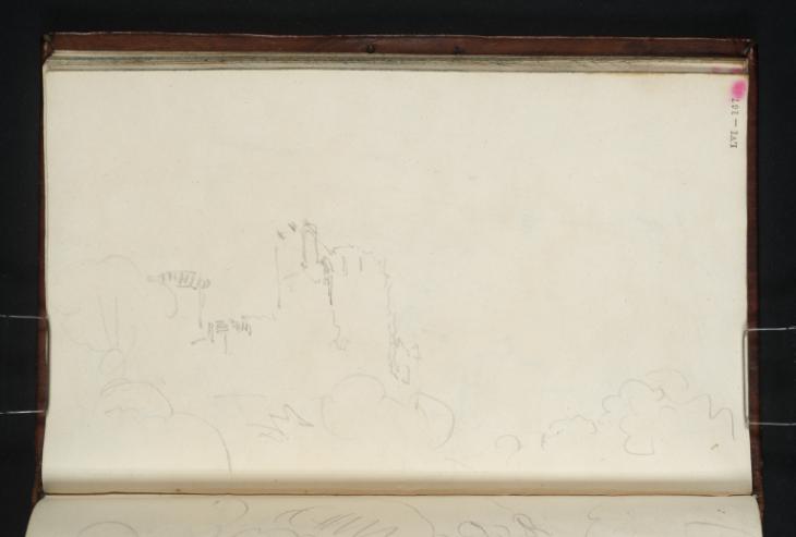 Joseph Mallord William Turner, ‘Bothwell Castle Rising above Woods, from the North-West’ 1801