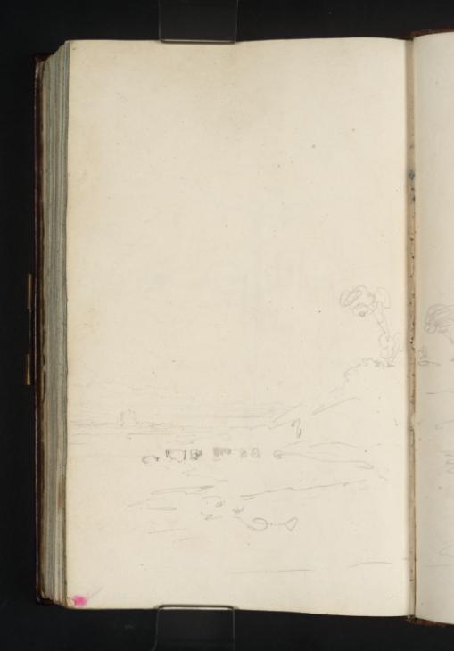 Joseph Mallord William Turner, ‘Houses and Trees on a Bank Overlooking the Solway Firth’ 1801