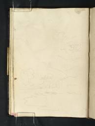 Looking towards the Head of Loch Fyne from Dunderave, Joseph Mallord William Turner, 1801, Graphite on paper