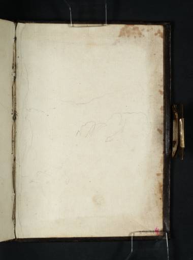 Joseph Mallord William Turner, ‘Mountains’ 1801 (Inside back cover of sketchbook)