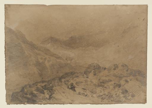 Joseph Mallord William Turner, ‘A Rocky Pass between Mountains (Glen Croe, with the Slopes of Ben Arthur: Ben an Lochain)’ 1801