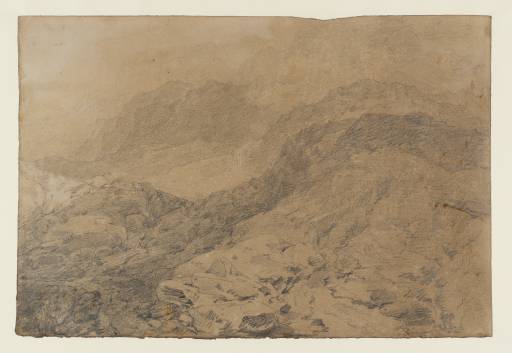 Joseph Mallord William Turner, ‘The Rocky Slopes of a Mountain (?Ben Arthur)’ 1801