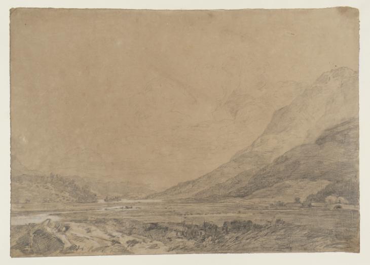 Joseph Mallord William Turner, ‘View down Loch Awe, with the Slopes of Ben Cruachan on the Right, from Kilchurn Castle’ 1801