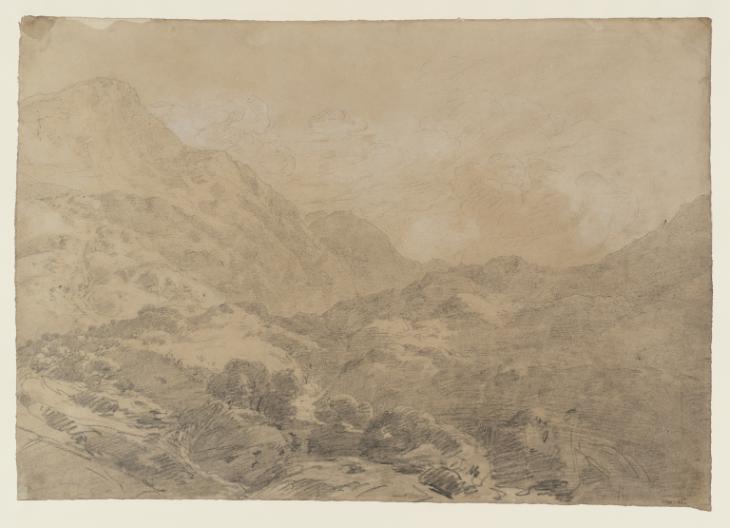 Joseph Mallord William Turner, ‘Among the Mountains: ?Looking across Glen Dochart to Ben More’ 1801