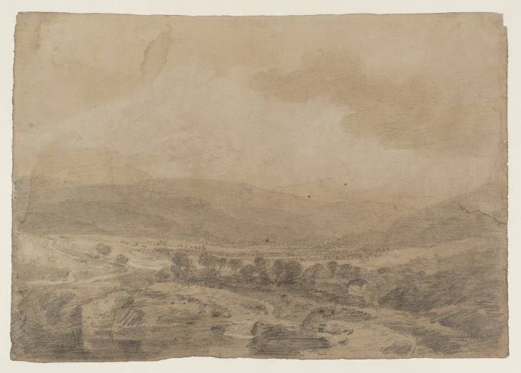 Joseph Mallord William Turner, ‘A Road Crossing a Broad River Valley, with Distant Mountains’ 1801