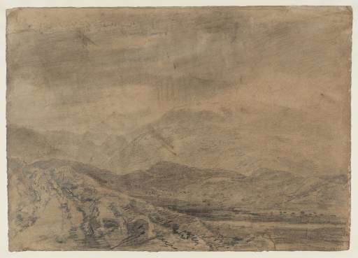 Joseph Mallord William Turner, ‘?The Lower Slopes of Schiehallion, in Cloud, from near Loch Kinardochy’ 1801