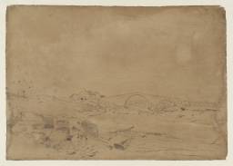 Tummel Bridge from the East, Joseph Mallord William Turner, c.1801, Gouache and graphite on paper