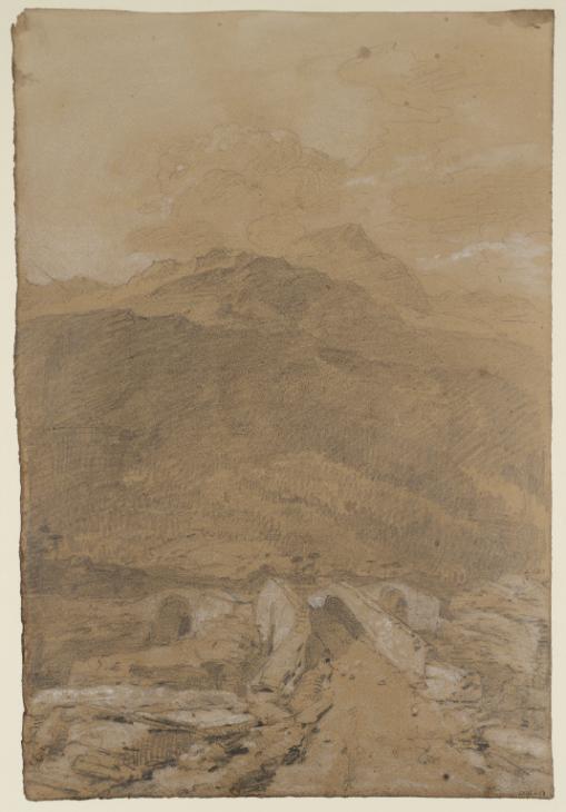 Joseph Mallord William Turner, ‘Killin: The Bridge over the Falls of Dochart with Meall nan Tarmachan Beyond’ 1801