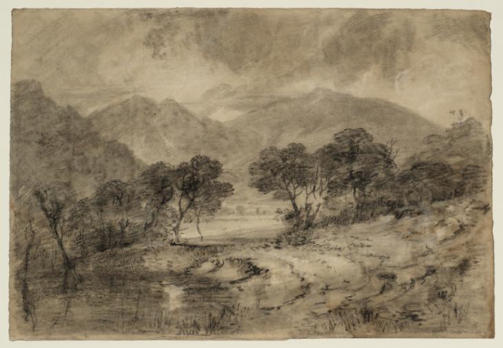 Joseph Mallord William Turner, ‘?View towards Snowdon from above Llyn Dinas’ 1798