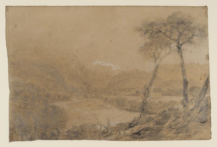 Joseph Mallord William Turner, ‘?Dunkeld House and the River Tay, Looking towards Craigie Barns’ 1801