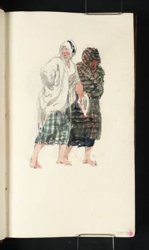 Joseph Mallord William Turner, ‘Two Women Wearing Plaids, Walking with Bare Feet’ 1801